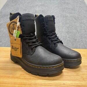 NWT Dr. Martens Combs Boots Men's 4 Combat Bouncing With Souls Black
